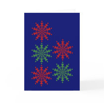 Christmas Ice Crystals Greeting Card