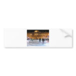 Christmas Ice Skating Bumper Sticker