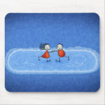 Christmas Ice Skating mousepads