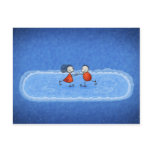 Christmas Ice Skating postcards