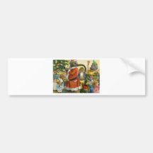 Christmas In Animal Land Bumper Stickers