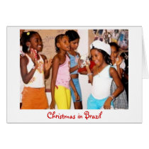 Christmas in Brazil card cards
