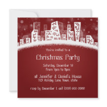 Christmas In The City Party Invitations