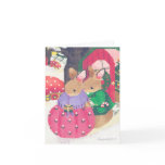 Christmas in the forrest greeting card