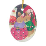 Christmas in the forrest ornaments