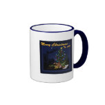 Christmas in the southwest lit up cactus coffee mug