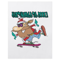 christmas is cool ghetto skater skateboarder santa custom flyer