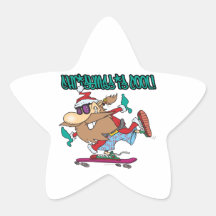 christmas is cool ghetto skater skateboarder santa star stickers