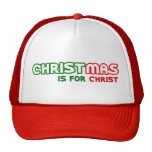 Christmas is for Jesus Christ Christians Unite Trucker Hats