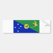 Christmas Island Flag Bumper Stickers