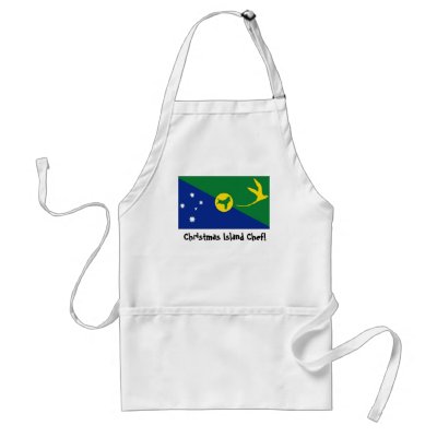 Christmas Island flag chef apron by WorldGoods