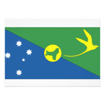 Christmas Island Flag Custom Invitation