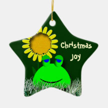 Christmas Joy Frog Christmas Ornament