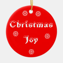 Christmas Joy Ornaments