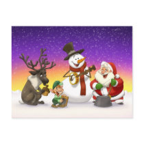 Christmas Jug Band Postcard