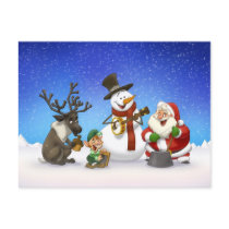 Christmas Jug Band Postcard