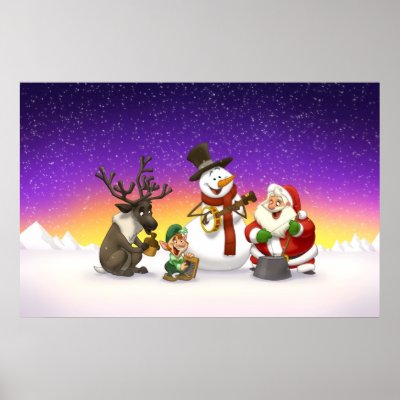 Christmas Jug Band Poster by stlewis75