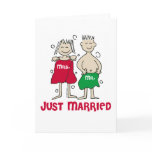 Christmas Just Married Greeting Cards