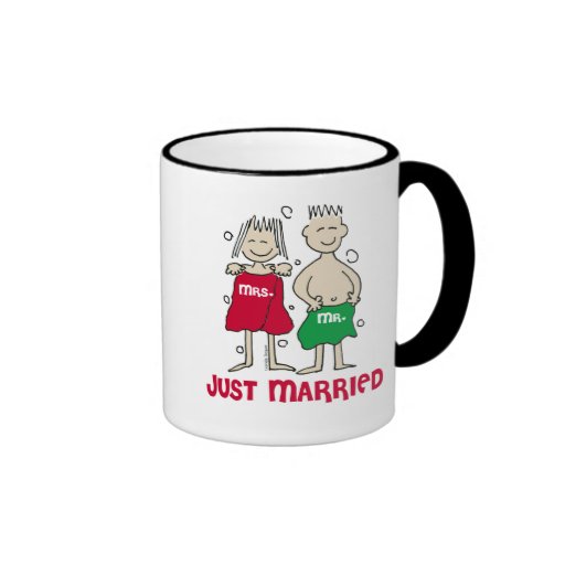 Christmas Just Married Coffee Mugs