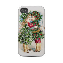 Christmas Kiss Tough Iphone 4 Covers