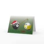 Christmas Kiss Shot greeting card
