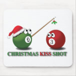 Christmas Kiss Shot mouse pad