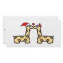 Christmas Kissing Giraffes Photo Card Template