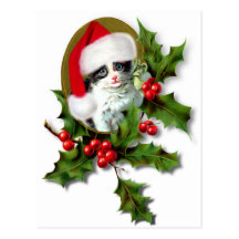 Christmas Kitten Postcards