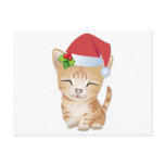 Christmas Kitty Cat Postcard