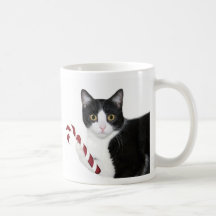 Christmas kitty coffee mugs