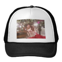 christmas kitty mesh hats