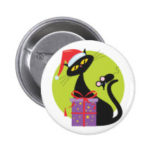 Christmas Kitty Pins