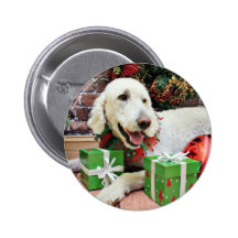 Christmas - LabraDoodle - Davis Button