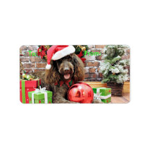 Christmas - LabraDoodle - Harley Labels