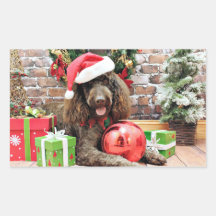Christmas - LabraDoodle - Harley Stickers