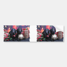Christmas - Labrador - Banjo and Boomer Bumper Stickers