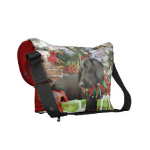 Christmas - Labrador Golden X - Abby Commuter Bag