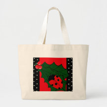 Christmas Lady-bug Tote Bag