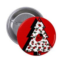 Christmas Ladybug Tree Pins