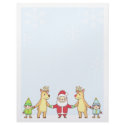 Christmas Letter Paper - Santa and Friends letterhead