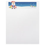 Christmas Letter Paper - Santa Banner Customized Letterhead