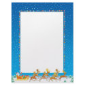 Christmas Letter Paper - Santa in Sleigh Design letterhead