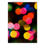 Christmas Lights Abstract Greeting Card