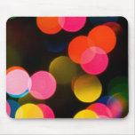 Christmas Lights Abstract Mouse Pad