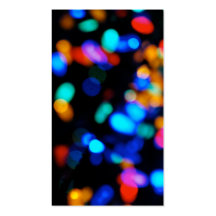 Christmas Lights Business Card Colourful Bright