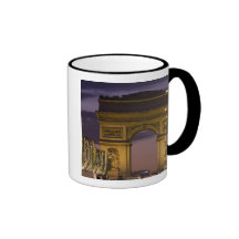Christmas lights, Champs Elysees, Arc de Coffee Mug