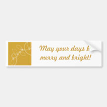 Christmas Lights_GLD Bumper Stickers