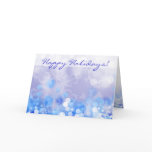 Christmas Lights Greeting Card Blue