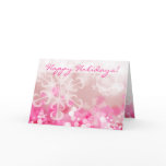 Christmas Lights Greeting Card Pink