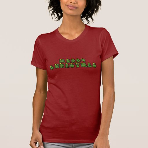 Christmas Lights Letters Tee Shirt